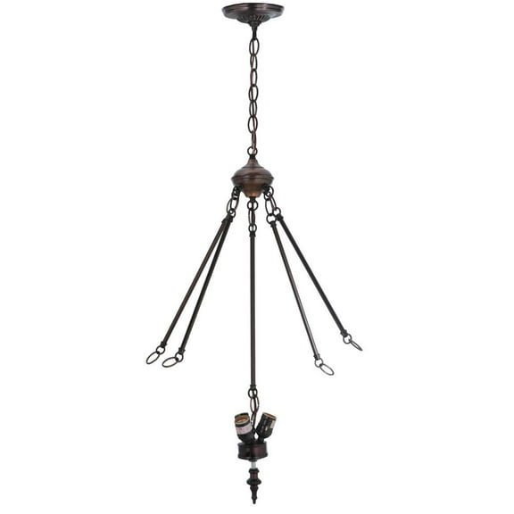 Meyda Lighting 30'H 4X12'Rods/12'Ctr/3Lt Cluster Invert - 20396