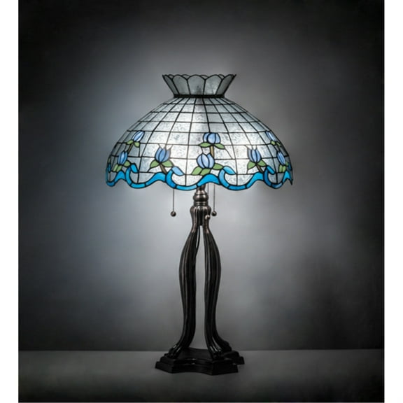 Meyda Lighting 31" High Roseborder Table Lamp
