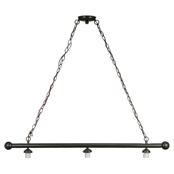 Meyda Tiffany 98793 A&C 3 Light Island Pendant Hardware Light Fixture, 47" Length