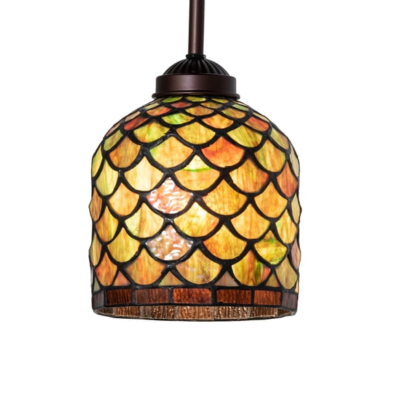 6" Wide Acorn Mini Pendant