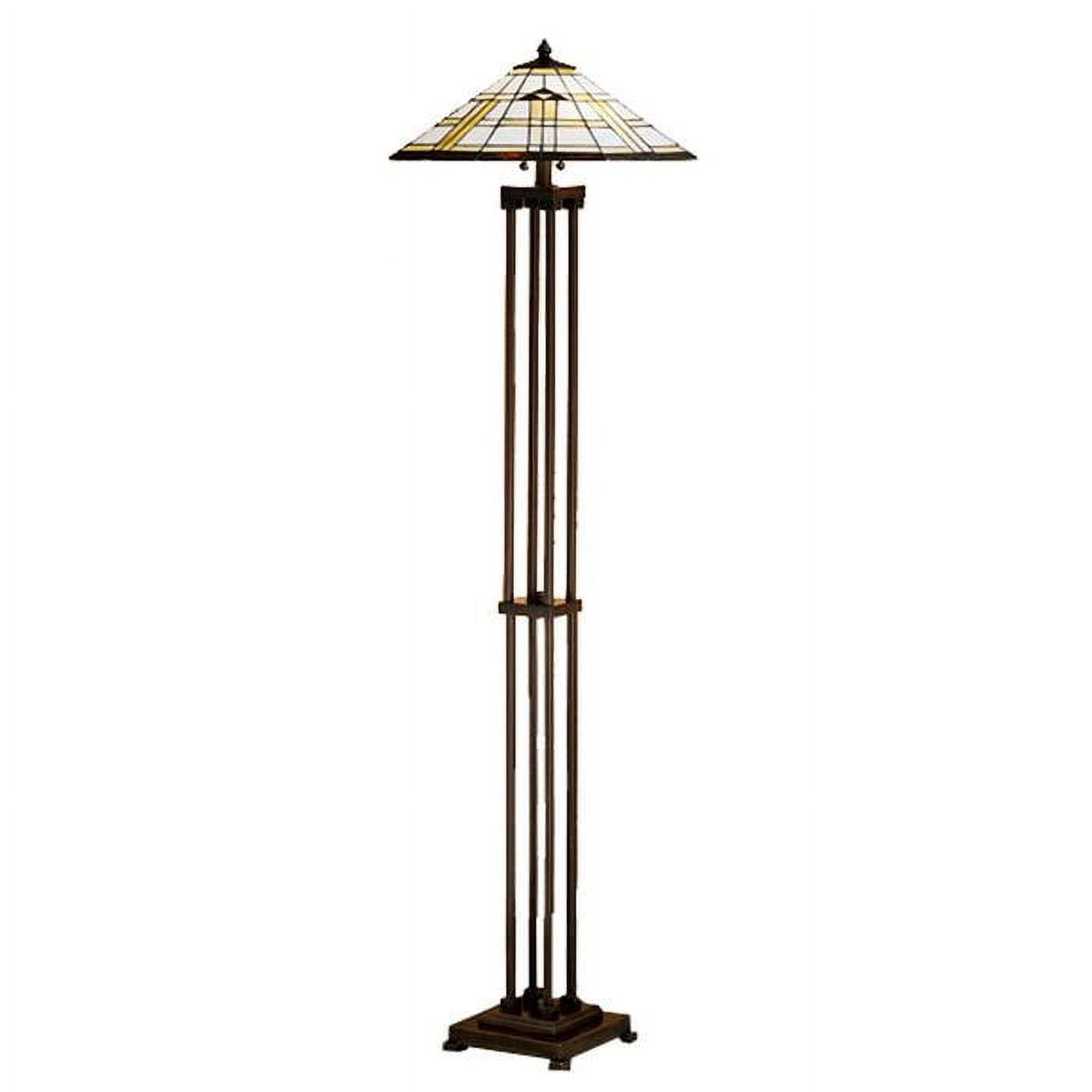 Arrowhead Mission 63'' Mahogany Bronze 2-Light Floor Lamp