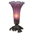 thumbnail image 1 of Meyda Tiffany Lavender Pond Lily Accent Lamp, 1 of 5