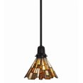 thumbnail image 1 of Meyda Lighting 8'W Jadestone Delta Mini Pendant, Solar Black Powdercoat - 145877, 1 of 7