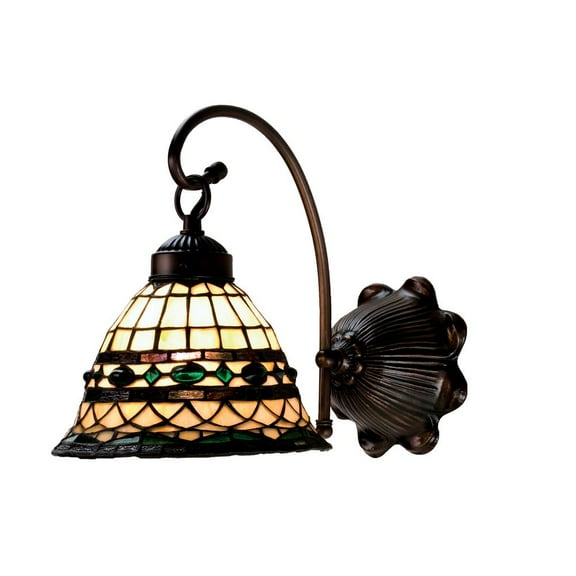 Meyda Lighting 8"W Tiffany Roman Wall Sconce