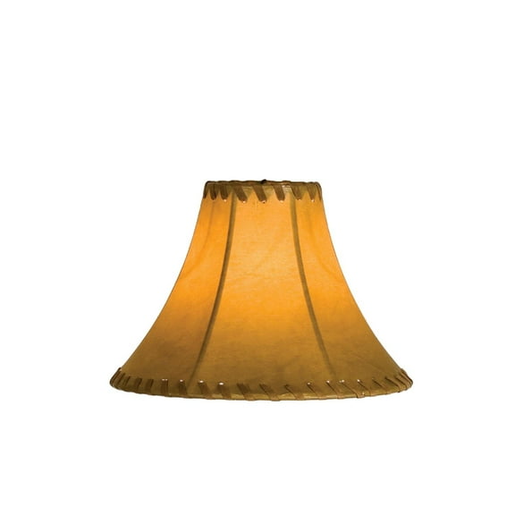 Meyda Lighting 8'W X 6'H Faux Leather Tan Hexagon Replacement Shade - 26350