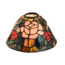 Meyda Lighting 8'W Tiffany Rosebush Shade, Purple/Blue Burgundy Pink Purple/Blue 59 - 21710