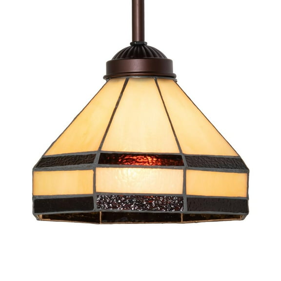 Meyda Lighting 8" Wide Topridge Mini Pendant