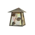 thumbnail image 1 of Meyda Tiffany 111454 6.5 Inch W Stillwater Vine Leaf Wall Sconce   Vintage Copper Finish with Beige Fabric Glass, 1 of 4
