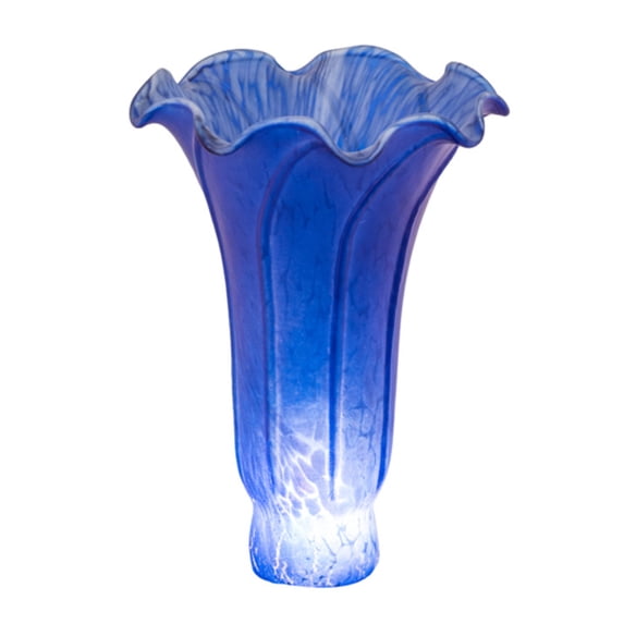 Meyda Tiffany 10165 High Pond Lily 6" Tall Lamp Shade - Blue