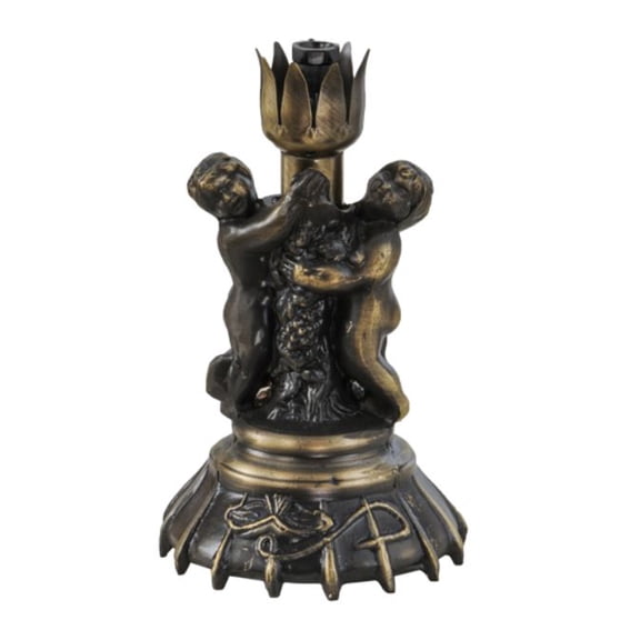 Meyda Tiffany - 10170 - One Light Table Base - Twin Cherub - Antique Copper