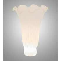 Meyda Tiffany 10171 High Pond Lily 4" Wide X 6" Tall Lamp Shade - White