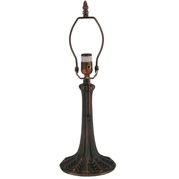 Meyda Tiffany 10475 Leaf 11" Tall Lamp Base - Bronze