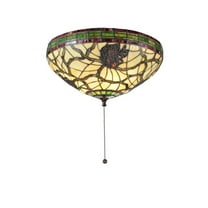 Meyda Lighting 16"W Pinecone Dome Flush Mount