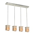 thumbnail image 1 of Meyda Tiffany 106381 4 Light 36" Wide Linear Pendant - Stainless Steel, 1 of 1