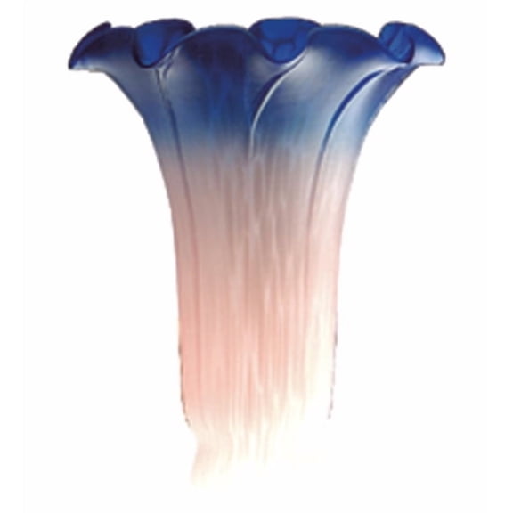 Meyda Tiffany - 10692 - Shade - Pink/Blue Pond Lily - Blue-5pack