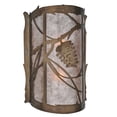 thumbnail image 1 of Meyda Tiffany 108002 10" W Whispering Pines Wall Sconce - Copper, 1 of 4