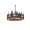 thumbnail image 1 of Meyda Tiffany 108064 Tall Pines 44" Wide 5 Blade Indoor Ceiling Fan - Rust / Wrought Iron, 1 of 7