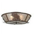 thumbnail image 1 of Meyda Tiffany 109226 Leaping Bass 4 Light 22" Wide Semi-Flush Ceiling Fixture - Cafe-Noir, 1 of 7