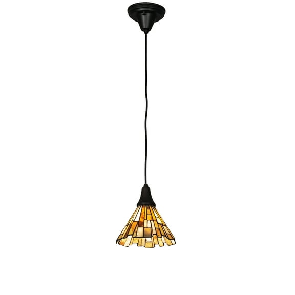 Meyda Tiffany 109311 Jadestone 5" Wide Mini Pendant - Brown