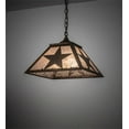 thumbnail image 1 of Meyda Tiffany 109564 Texas Star 2 Light 22" Wide Pendant - Copper, 1 of 7