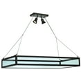 thumbnail image 1 of Meyda Tiffany 109699 49" L Glass Tray Oblong Inverted Semi-Flush Ceiling Fixture - Grey, 1 of 2