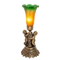 Meyda Tiffany - 11009 - One Light Mini Lamp - Twin Cherub - Antique Copper