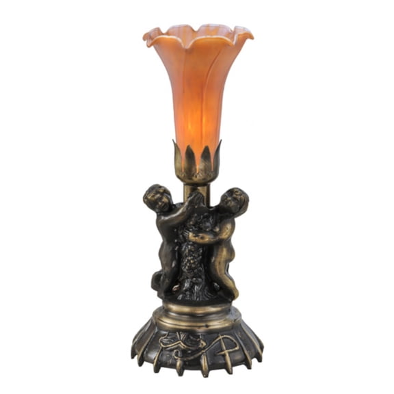 Meyda Tiffany 11021 13" Tall Novelty Table Lamp - Brass