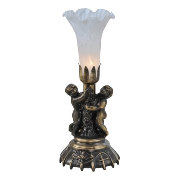 Meyda Tiffany - 11031 - One Light Mini Lamp - Twin Cherub - Antique Copper