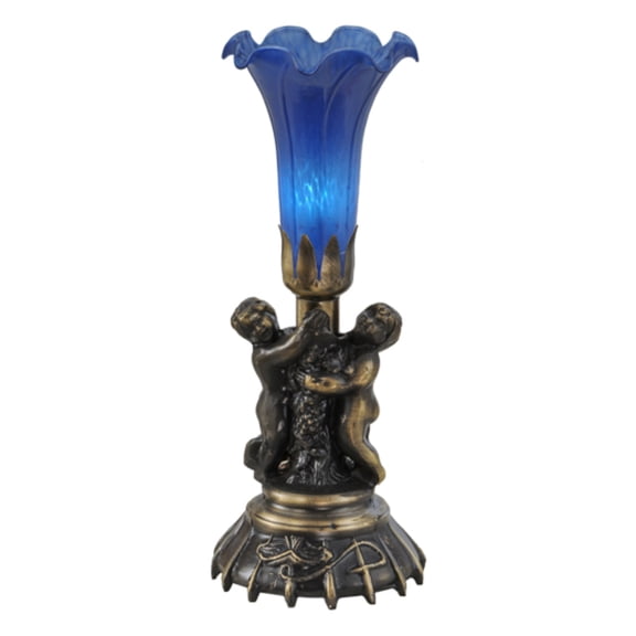 Meyda Tiffany - 11038 - One Light Mini Lamp - Twin Cherub - Antique Copper