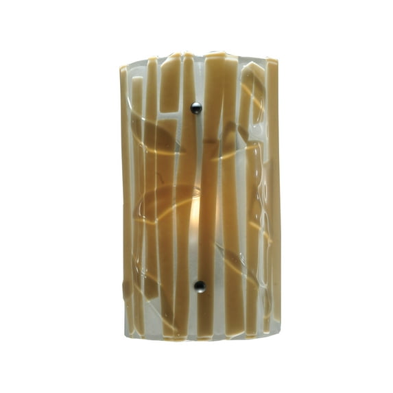 Meyda Tiffany 110482 9" W Bambu Fused Glass Wall Sconce - Beige