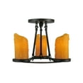 thumbnail image 1 of Meyda Tiffany 110508 14" W Carpathian 3 Light Semi-Flushmount Ceiling Fixture - Wrought, 1 of 2