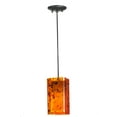thumbnail image 1 of Meyda Tiffany 111348 5" Square Quadrato Magma Mini Pendant - Magma, 1 of 4