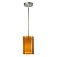 thumbnail image 1 of Meyda Tiffany 111382 5" Square Quadrato Amber Mini Pendant - Medium Amber, 1 of 1