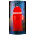 thumbnail image 1 of Meyda Tiffany 111519 12" W Fire Hydrant Fused Glass Wall Sconce - MultiColor, 1 of 3