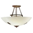 thumbnail image 1 of Meyda Tiffany 113275 18" W Essence Semi-Flushmount Ceiling Fixture - Cafe Noir / Alabaster, 1 of 5
