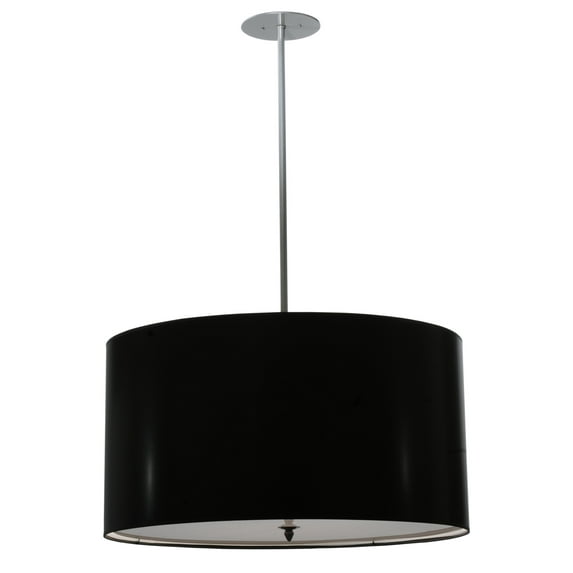 Meyda Tiffany 113851 32" W Cilindro Black Paper Pendant - Black