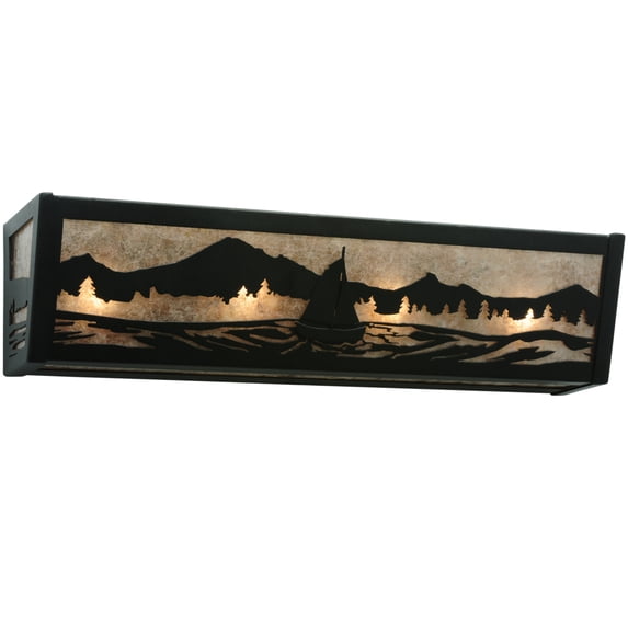 Meyda Tiffany 114616 24" W Sailboat Mountain View Vanity Light - Silver