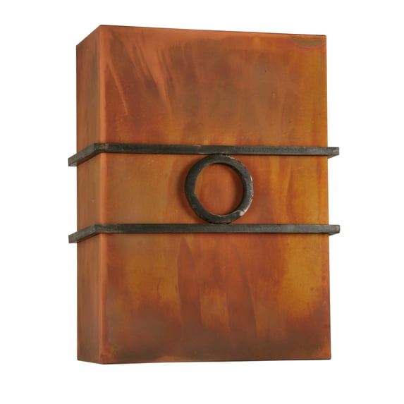 Meyda Tiffany 115257 10" W Bandino Wall Sconce - Copper