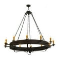 thumbnail image 1 of Meyda Tiffany 115557 Parnella 12 Light 72" Wide Taper Candle Style Chandelier - Coffee, 1 of 5