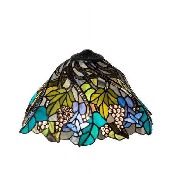 Meyda Tiffany 11560 Spiral 8.5" Tall Lamp Shade - Green
