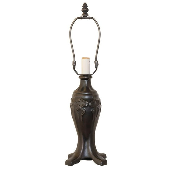 Meyda Tiffany 11915 One Light Footed Moroccan Table Lamp Base   Satin Nickel Finish