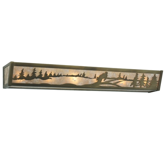 Meyda Tiffany 119189 36" W Snowborder Vanity Light - Copper