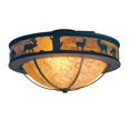 thumbnail image 1 of Meyda Tiffany 120166 Savannah 3 Light 24" Wide Semi-Flush Bowl Ceiling Fixture - Rusty, 1 of 1