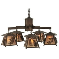 Meyda Tiffany 12055 Accessory - One Light Welcome Pineapple Table Lamp Base   Satin Nickel Finish