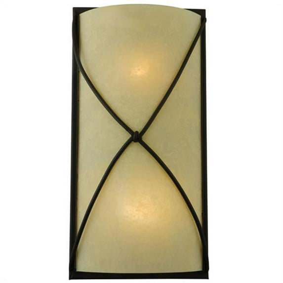 Meyda Tiffany 120750 Aspen 2 Light 18" Tall Wall Sconce - Bronze