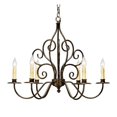 thumbnail image 1 of Meyda Tiffany 120793 Eve 6 Light 28" Wide Taper Candle Style Chandelier - Rustic Iron, 1 of 1