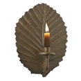 thumbnail image 1 of Meyda Tiffany 121102 8" W Nicotiana Leaf Wall Candle Holder - Gilded Tobacco, 1 of 5