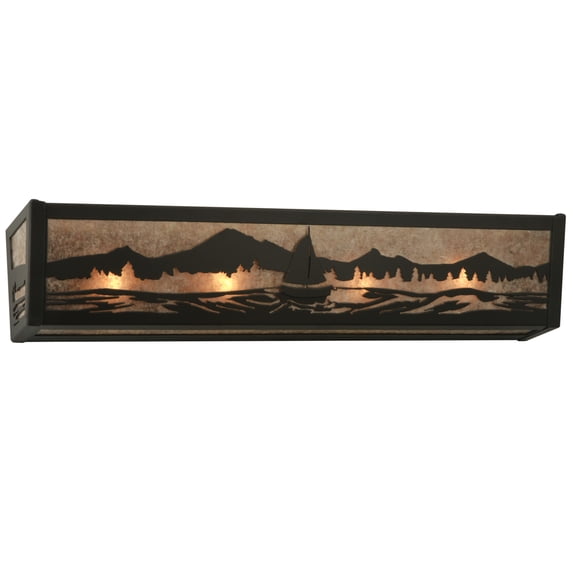 Meyda Tiffany 121280 30" W Sailboat Vanity Light - MultiColor