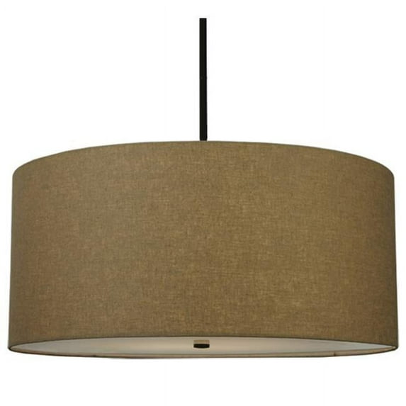Meyda Tiffany 122605 36" W Cilindro Fabric Pendant - Bronze