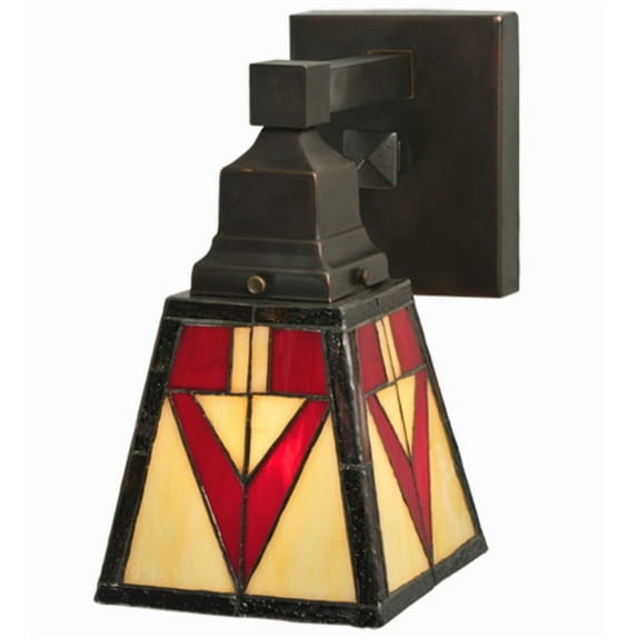 Meyda Tiffany 122654 Otero Mission 9" Tall Wall Sconce - Bronze